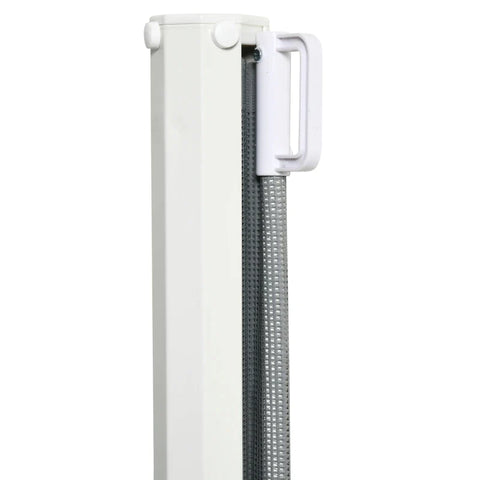 Rootz Sicherheitstor – Tür- und Treppenschutzgitter – Rollbare Einhandbedienung – PVC – Grau – 5,5–115 L x 5,5 B x 82,5 H cm