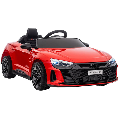 Rootz Kinderfahrzeug – Kinderauto – Elektroauto – Audi-Lizenz – mit Sicherheitsgurt – Fernbedienung – PP/Metall – Rot/Schwarz – 103 x 58 x 41 cm