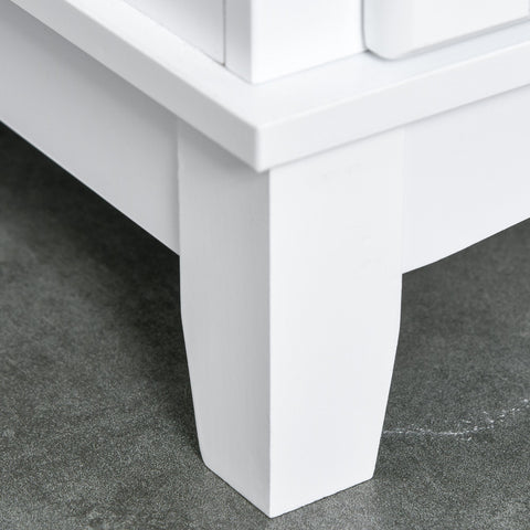 Rootz Kitchen Cabinet - High Cupboard - Drawer - MDF - White - 74 x 40 x 170 cm