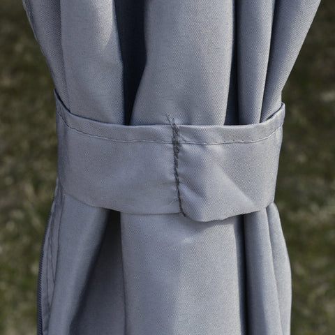 Rootz Garden pavilion - Party tent - 6x Side walls - Polyester - Gray - 4 x 3 x 2.6 m