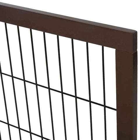 Rootz Barrier For Dogs - Safety Gate - Dog Gate - Stair Gate - Foldable Dog Barrier - Door Gate - Brown - 185 x 36 x 71 cm