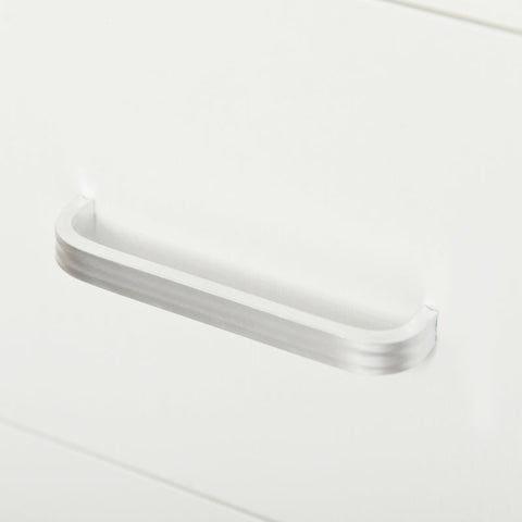 Rootz L-Shaped Desk - Computer Desk - Corner Desk - Storage Shelf And Drawer - White - 117x82x74 Cm