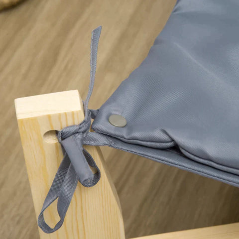 Rootz Pet Bed - Pet Sofa - Dog Sofa - Dog Bed - Dog Lounger - With Cushion - Cat Bed - Cat Sofa - Natural/Light Gray - 72 x 40 x 25 cm