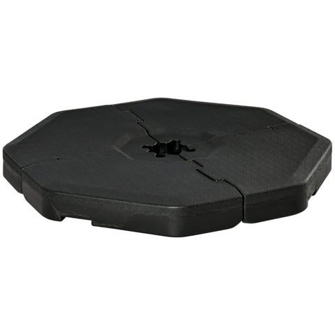 Rootz Parasol Weight - Weight Plate - Umbrella Base - Parasol Base Stand - Up To 140kg - HDPE - Black
