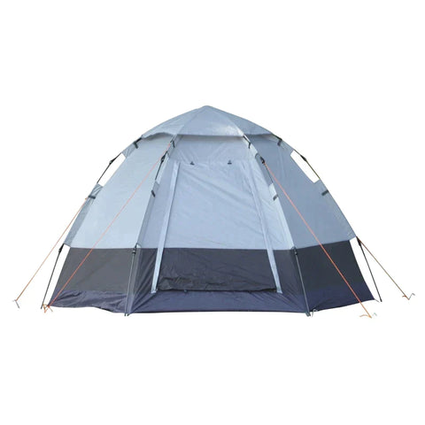 Rootz Camping Tent - Dome Tent - Tent - 3-4 Person Camping Tent - Gray/Black - 260cm x 260cm x 150cm