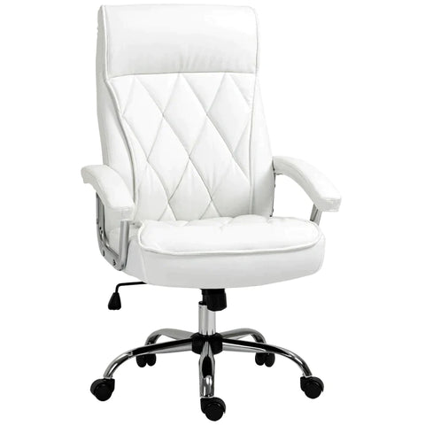 Rootz Office Chair - Desk Chair - Swivel Chair - Ergonomic Work Chair - White