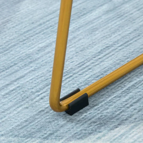 Rootz Barhocker – 2er-Set Barhocker – Barhocker im Retro-Design – Hocker – Stahl – Gold/Schwarz – 47 cm x 51 cm × 104 cm