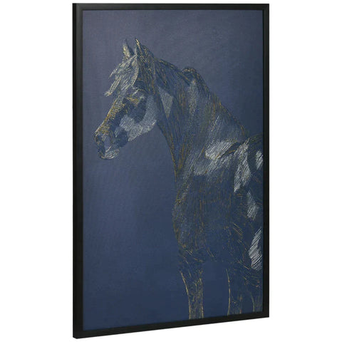 Rootz Wall Art - Muurfoto's - Kunstdruk met paardenmotief - Muurkunstdruk - Woonkamer Slaapkamer Decor - Meerkleurig - 93 x 63 cm