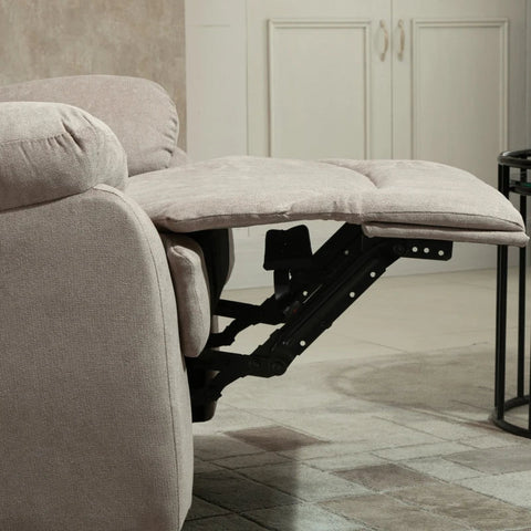 Rootz Sessel – Relaxsessel – Liegestuhl – Sofaliege – Einzelsofaliege – TV-Sessel – Beige – 97 x 96 x 105,5 cm