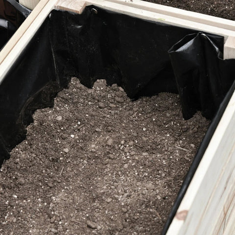 Rootz 4-piece Raised Bed - Planter - Planter Box - Made Of Wood - 4 Combination Modes In The Garden And Balcony - Natural - 50 x 30 x 60 cm