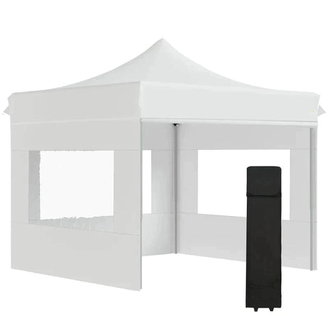 Rootz Gazebo - Garden Tent With Side Walls - Pop-up Tent - Waterproof Garden Gazebo - White - 300 x 300 x 320 cm
