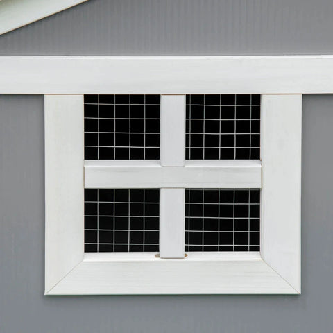 Rootz Rabbit Hutch - Wooden Rabbit Hutch - 2 Tier Guinea Pig Cage - Bunny Run - Small Animal House - Grey - 150 x 66 x 100cm