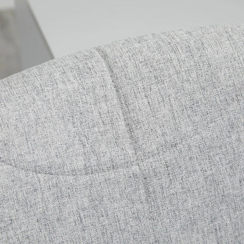 Rootz Office Chair - Height Adjustable - 360° Rotatable - Up To 110 Kg - Metal Frame - Light Gray - 49 x 56.5 x 73-82.5 cm