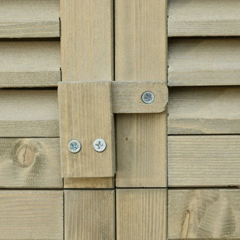 Rootz Tool Shed - Garden Cabinet - Asphalt Roof - 4 Compartments - Grey - 87 x 46.5 x 160 cm