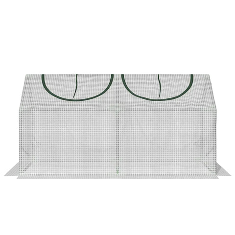 Rootz Kas - Folie Kas Met Raam - PE Kas - Tomatenkas - Koud Kader - Wit - 120 x 60 x 60 cm