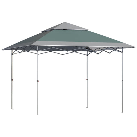 Rootz Gazebo - Party Tent - Garden Gazebo - Party Gazebo - Pop UP Tent - Steel/Oxford Cloth - Green - 3.6L x 3.6W x 2.68H m
