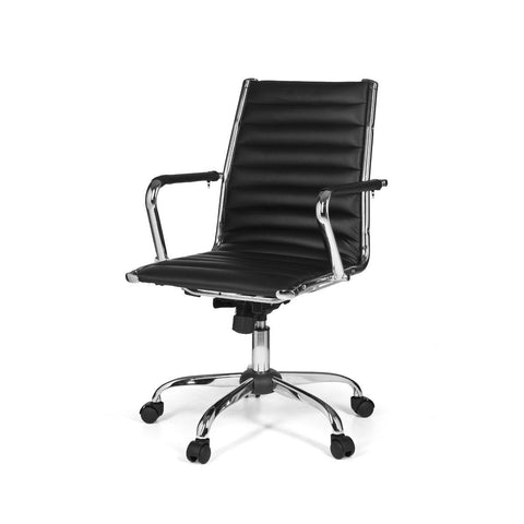 Rootz Office chair - Executive chair - Ergonomic swivel chair - Office chairs - Black - Artificial leather