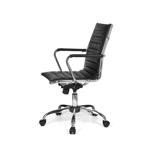 Rootz Office chair - Executive chair - Ergonomic swivel chair - Office chairs - Black - Artificial leather