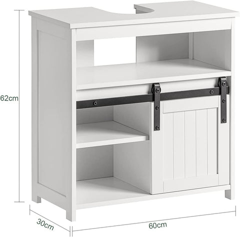 Rootz Ondergootsteenkast Badkamermeubel Badkameropbergkast met schuifdeur