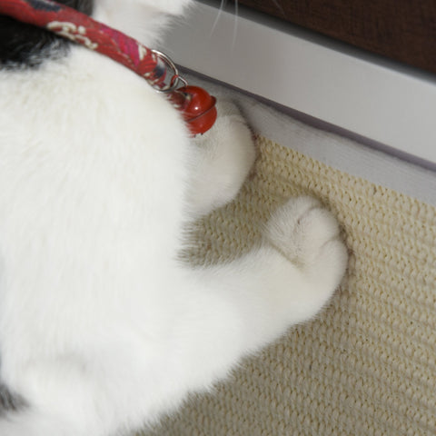 Rootz Cat House - Cat Cave - Scratching Plate - MDF - White - 41 x 30 x 36 cm