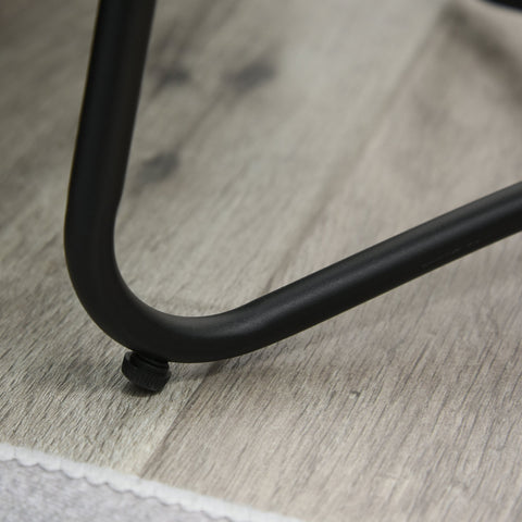 Rootz Side Table - Garden Coffee Table - With Handle - Metal - Black - 46 x 56 cm