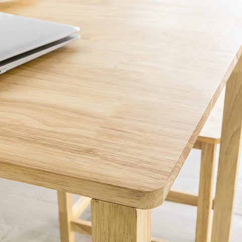 Rootz Eettafel Eetkamertafel Keukentafel met 4 opbergplanken - Eettafel van rubberhout