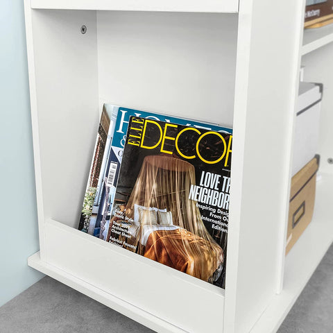 Rootz Home Office Archiefkast Printerstandaard - Zijkast op wielen - Opbergkast Kast, Bijzettafel Bijzettafel, Wit