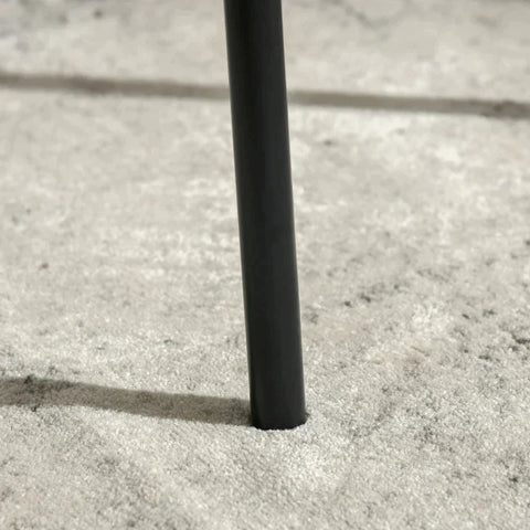 Rootz 3-piece Seating Group - Oval Table With Two Chairs - Black + Natural - 120 x 60 x 75 cm