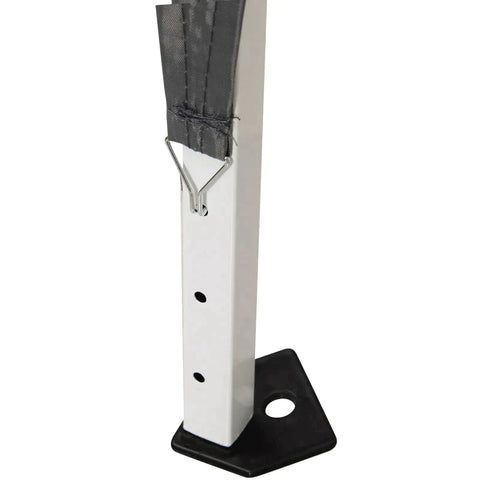 Rootz Gazebo - Folding Pavilion - Party Tent Incl. Carry Bag - Steel - Grey - 2.4 x 2.4 m