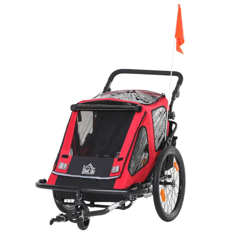 Rootz Bike Trailer - Children's Trailer - Child Bike Trailer - Foldable Bike Trailer - Child Transport Carrier - 160 x 83 x 96 cm