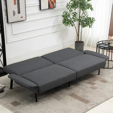 Rootz Sofa Bed - 2-seater Sofa Bed -  Lounging Sofa - Polyester - Foam - Steel - 214 cm x 94 cm x 81 cm