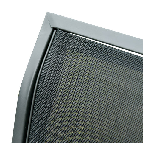 Rootz Swing Bench - 3-Seater Garden Bench - Park Bench - Metal - Black - 151 x 75 x 85 cm