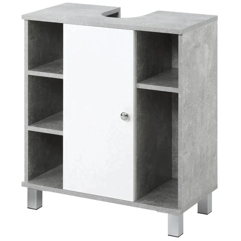 Rootz Vanity Cabinet - Vanity Unit - Gray + White - 60cm x 30cm x 68cm