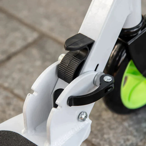 Rootz Scooter - Children's Scooter - Foldable Kick Scooter With Rear Brakes - Height Adjustable - 50 Kg Load Capacity For 4-8 Years - Aluminum - EVA - Green - 72.8 x 33.4 x 75-85 cm