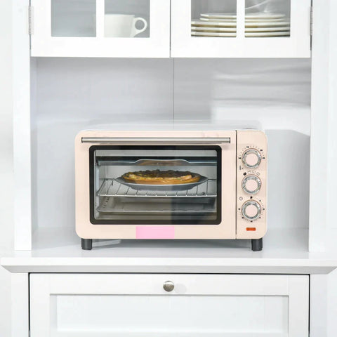 Rootz Kitchen Cabinet - Display Cabinet - Storage Cabinet - Cabinet - White - 68.6W x 40D x 164Hcm