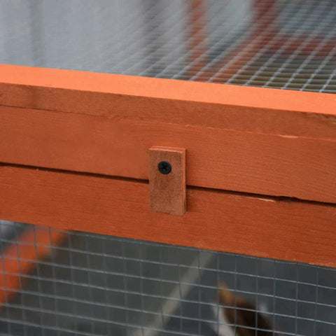 Rootz Tierstall – Kleintierstall – Kleintiergehege – zu öffnen – 180 L x 90 B x 48 H cm