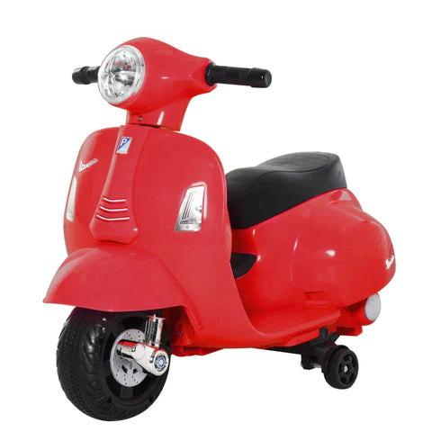 Rootz Vespa - Electric Motorcycle - Children's Motorcycle - Electric Vehicle - LED Light - Red - 66.5 x 38 x 52 cm