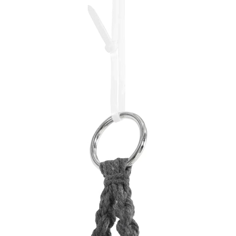 Rootz Hanging Chair - 2-seater Hanging Chair With Hanging - Ceiling Hook - Hanging Lounger - Floating Lounger - Double Lounger - Lounge For 2 People - Grey - 130 x 70 x 35 cm