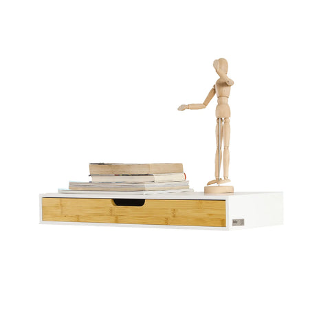 Rootz Wall Drawer - Floating Shelf with Drawer - Wall Shelf - Storage Display Shelving