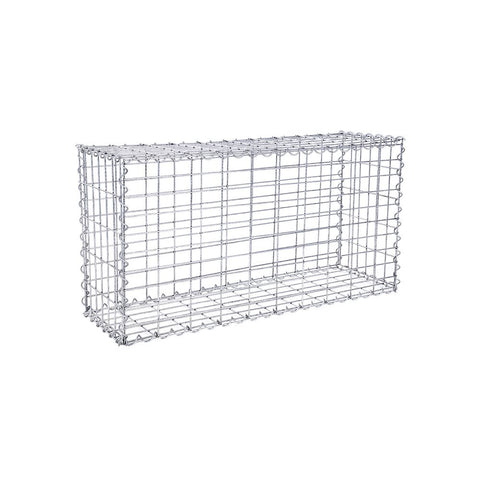 Rootz Stone Gabion - Rectangular Stone Gabion - Gabion Wall - Gabion Basket - Gabion Retaining Wall - Gabion Structure - Decorative Gabion - Silver - 100 x 50 x 30 cm (L x W x H)
