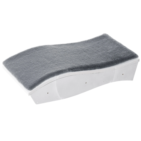 Rootz Cat Basket - Wall Bench - Wall Mount - MDF - Grey/White - 53 x 28 x 12 cm