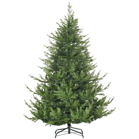 Rootz Christmas Tree - Artificial Fir - Realistic Appearance - Quick Assembly - Plastic - Green - 136 x 136 x 180cm