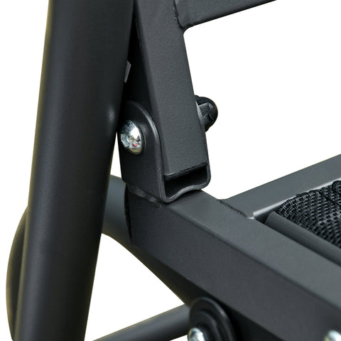 Rootz Swing Bench - 3-Seater Garden Bench - Park Bench - Metal - Black - 151 x 75 x 85 cm