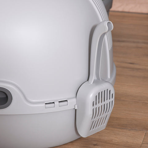 Rootz Litter Box - Portable - Skylight - Plastic - Gray - 47 x 55 x 44 cm