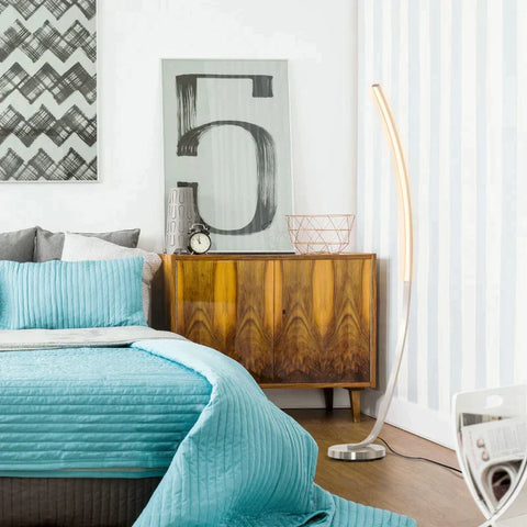 Rootz LED Floor Lamp - Floor Lamp - Standing LED Light - LED Lamp - Aluminum - 50 x 23 x 149 cm