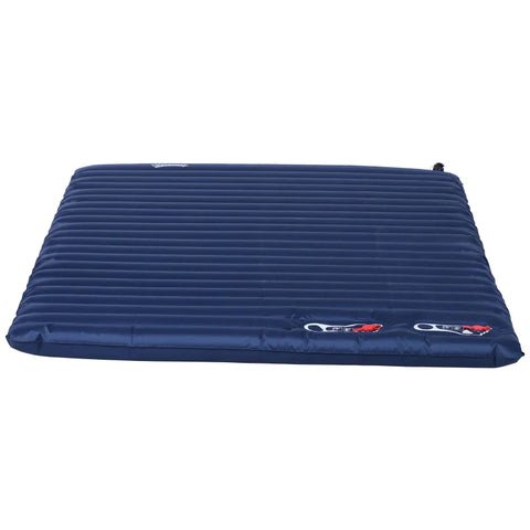 Rootz Luchtmatras - Opblaasbaar Luchtbed - Campingmatras - Slaapmat - PVC - Polyester - Pongé - Marineblauw - 195 x 138 x 10 cm