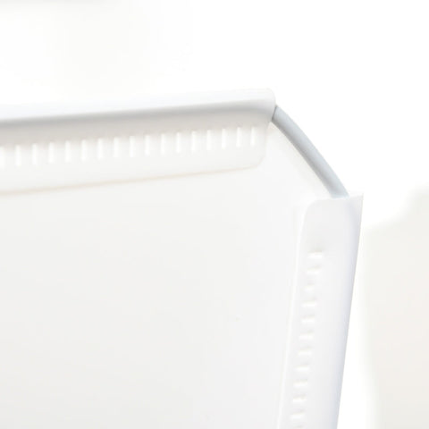 Rootz Shoe Cabinet - Wooden Mallet - Black Clamp - Plastic + Steel - Black + White - 125 x 32 x 125 cm