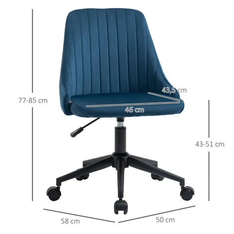 Rootz Office Chair - Ergonomic Chair - Swivel Chair - Relax Chair - Desk Chair - Blue