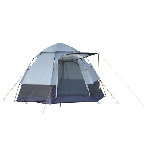 Rootz Camping Tent - Dome Tent - Tent - 3-4 Person Camping Tent - Gray/Black - 260cm x 260cm x 150cm