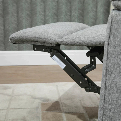 Rootz Recliner – Fernsehsessel – Einzelsofa – 150° neigbar – Polyester – Grau – 83 x 90 x 104 cm